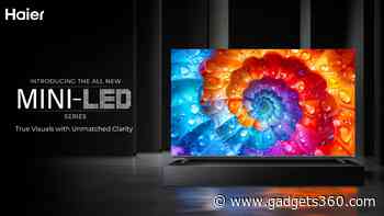 Haier M80F Series Mini LED 4K Smart TVs Launched in India: Price, Features