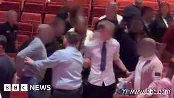 Scuffle breaks out after heckling at comedy gig