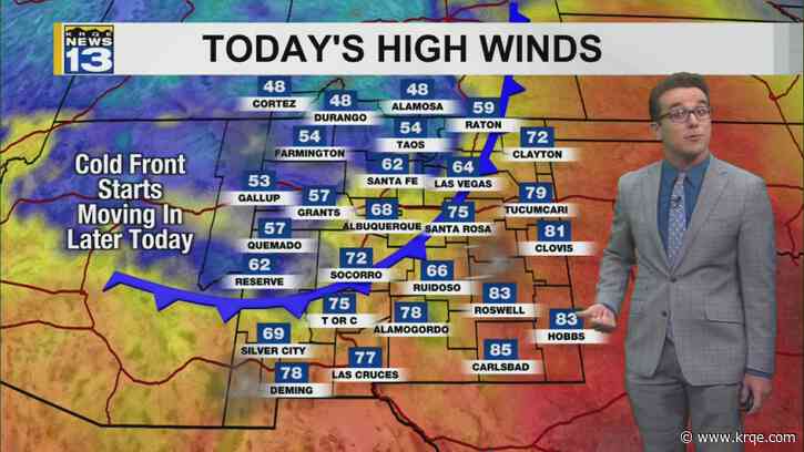 Dust today then some rain/snow ahead