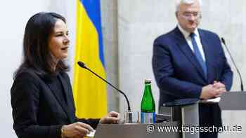 Ukraine-Liveblog: ++ Baerbock fordert Waffenruhe ohne Vorbedingungen ++