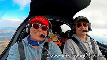 Nagolder Fluglehrer: Vater und   Sohn – Mit dem „Fliegerle“ geht es    über die Alpen