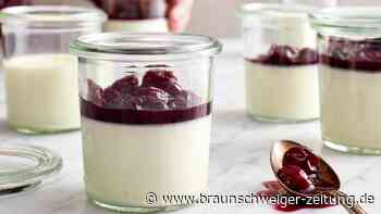 Die weltbeste Panna cotta mit selbst gemachten Amarenakirschen