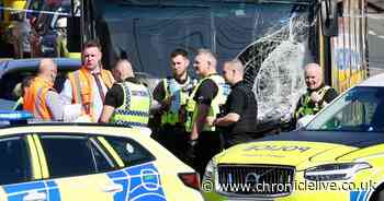 Driver taken to hospital after 'medical episode' leads to Gateshead bus crash