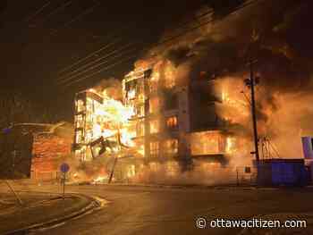 Bells Corners apartment building destroyed by fire