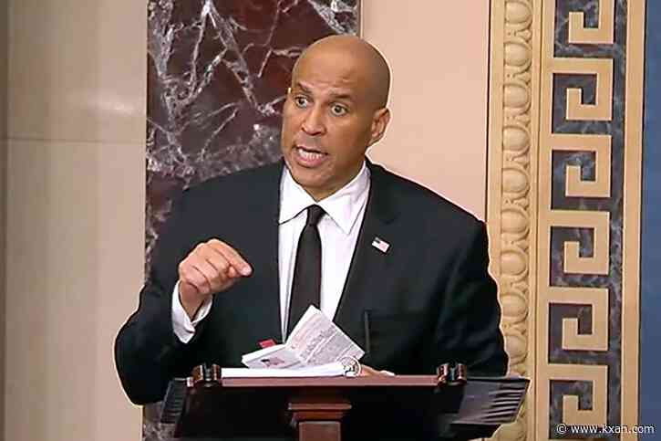 New Jersey Sen. Booker presses his marathon speech against Trump's agenda past 17 hours and counting