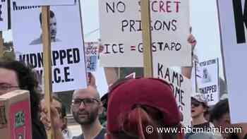Hundreds gather at Krome Detention Center in SW Miami-Dade to protest living conditions