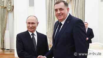 "Froh, Sie in Moskau zu sehen": Putin gewährt gesuchtem Serbenführer Dodik Audienz