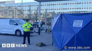 Armed police shoot man dead at railway station