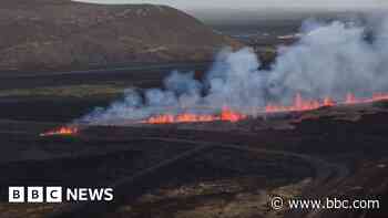 Watch: Iceland volcano spews lava and smoke after erupting