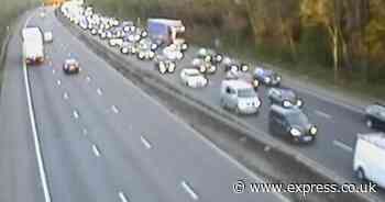 Major UK motorway requires overnight resurfacing following collision