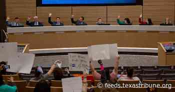 A Texas school leader says material about diversity in state-approved textbooks violated the law.