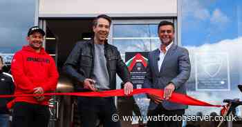 Top motorbikes come to Watford as racer cuts ribbon on £1m dealership