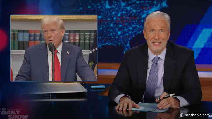 Jon Stewart mocks Trump with a Severance joke