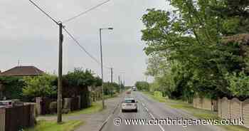 Man taken to hospital after car fire near Cambridgeshire town