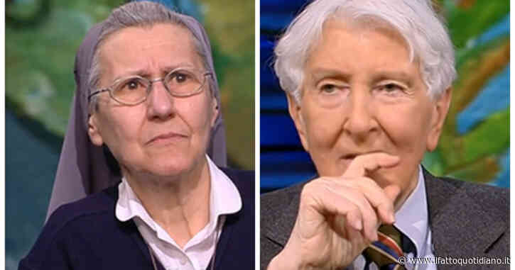 Augias e suor Paola a DiMartedì tentano una catechesi della guerra: quanto manca a toccare il fondo?