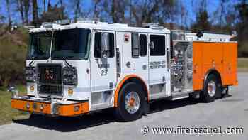 Back in orange: Baltimore’s new fire engine revives ’70s-era color