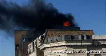Huge fire that destroyed roof terrace in Stoke Newington caused by lit cigarette