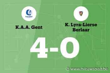 Jong AA Gent zet ongeslagen reeks voort met 4-0 tegen Lyra-Lierse