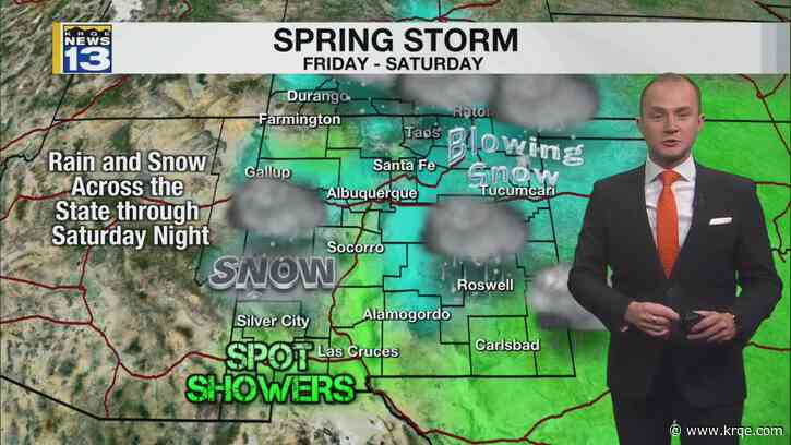 Snow, rain return with a spring storm late this week 