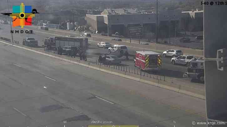 Traffic slowed by crash on I-40 near 12th Street in Albuquerque