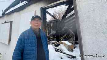 Winnipeg shop owner 'very upset' after garage, vehicle destroyed in fire police say was arson