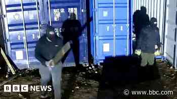 Watch burglars break into Anglian Water sites