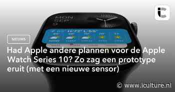 Had Apple andere plannen voor de Apple Watch Series 10? Zo zag een prototype eruit (met een nieuwe sensor)