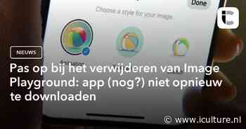 Pas op bij het verwijderen van Image Playground: app (nog?) niet opnieuw te downloaden
