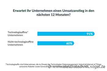 Technologieaffine Unternehmen in Deutschland erwarten Umsatzzuwächse
