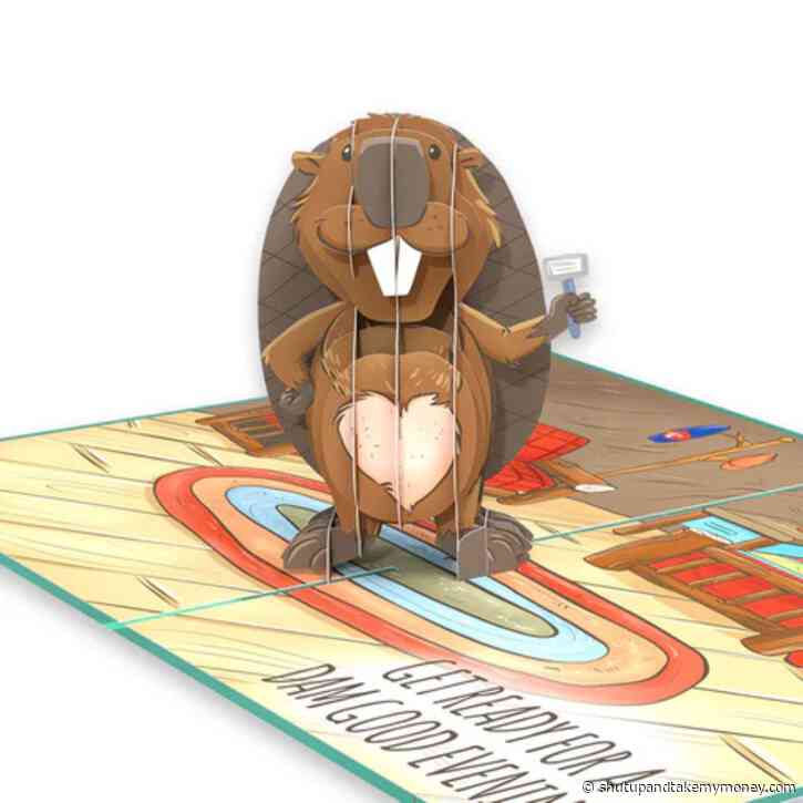 Dam Good Beaver Inappropriate 3D Greeting Card
