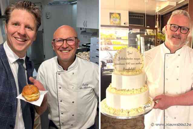 Alle Kamerleden krijgen Kortrijkse gebakjes cadeau van Axel Ronse: “Ik verkocht vroeger boules de Berlin als jobstudent”
