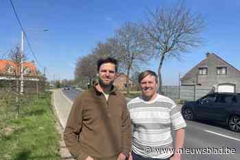 Protest tegen kappen van eiken langs de Kouter