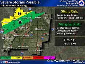 Isolated Storms Expected Today, Statewide Threat on Saturday