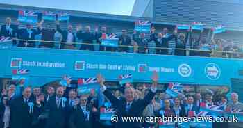 Nigel Farage tells Northamptonshire rally Reform UK will 'drill down' into spending if elected