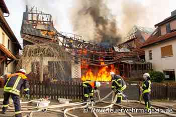Großbrand auf Bauernhof