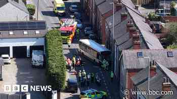 Bus driver and passengers injured in  crash