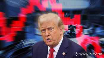 Kommt es zu Zoll-Verhandlungen?: Börsenabsturz, Handelskrieg - Trump setzt auf Durchhalteparolen