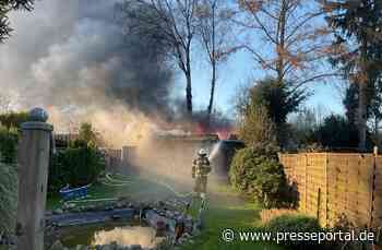 FW-DO: Brennende Gartenlaube in Menglinghausen