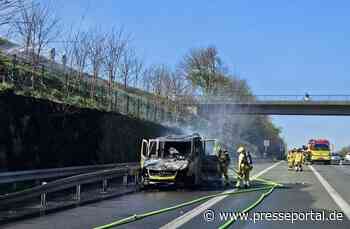 FW Ratingen: Brennender Abschleppwagen auf BAB 3 in Ratingen