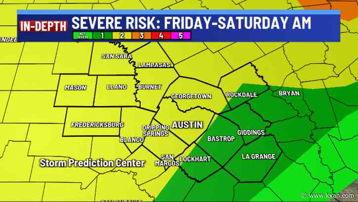 Isolated storm today, but severe risk grows Friday