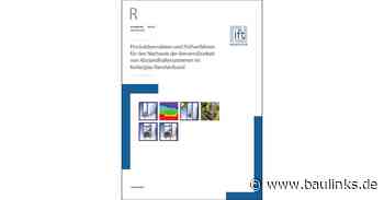 Bundesverband Flachglas: Überarbeitete Version der Richtlinie VE-17/2