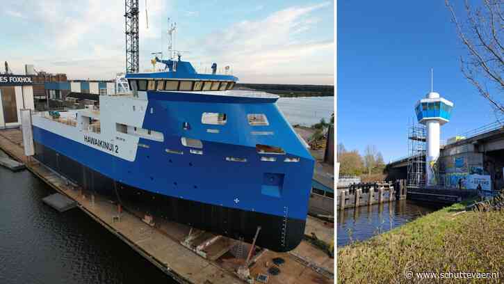 Brugwachterstoren Groningen moet wijken voor te groot nieuwbouwschip Royal Bodewes
