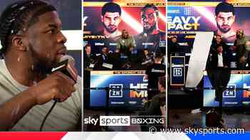 Table thrown after press conference MAYHEM! Adeleye and TKV clash again