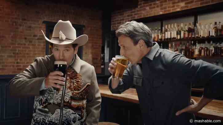 Seth Meyers and Paul Rudd day drinking goes hilariously off the rails