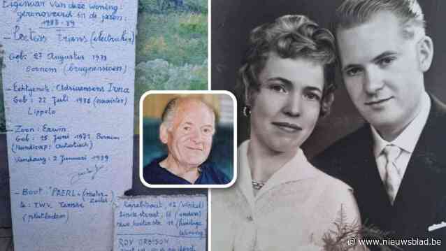 Jong koppel vindt piepschuim met namen en gegevens tijdens renovatiewerken: “Vorige eigenaar moet bijzondere man geweest zijn”