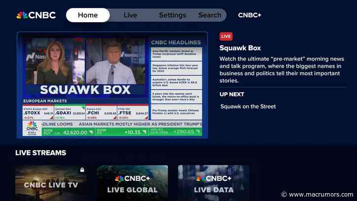 CNBC+ Now Available on Apple TV