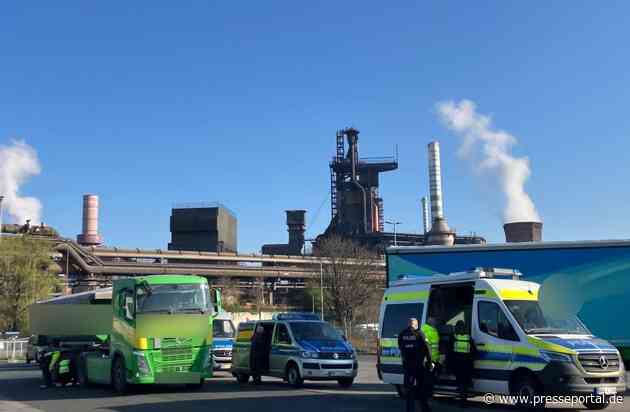 POL-OB: Pressemitteilung der Polizei Duisburg: Verkehrsdienst kontrolliert Schwerlastverkehr