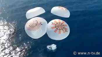 Rogge landet im Pazifik: Erste deutsche Frau zurück aus dem Weltall