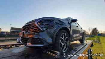 Twee auto’s botsen in Zwartberg, geen gewonden