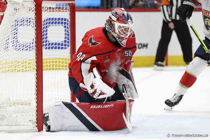 Capitals goalie Logan Thompson is expected to miss at least a couple of games with injury
